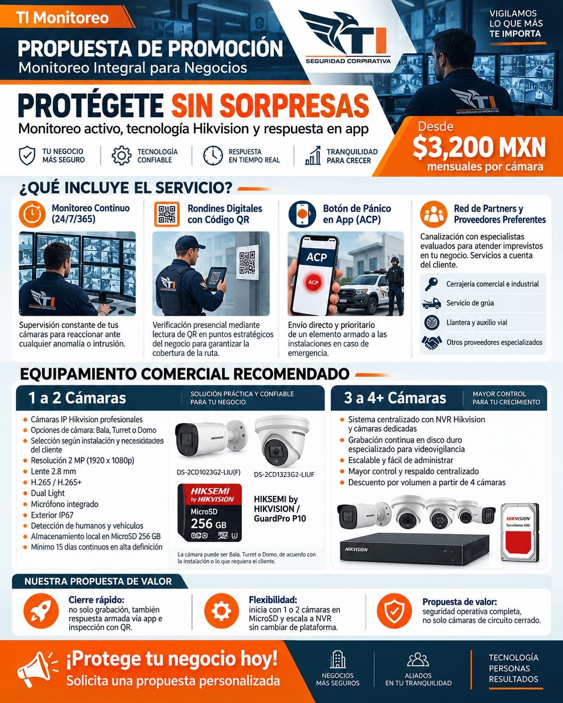 Propuesta de monitoreo integral para negocios